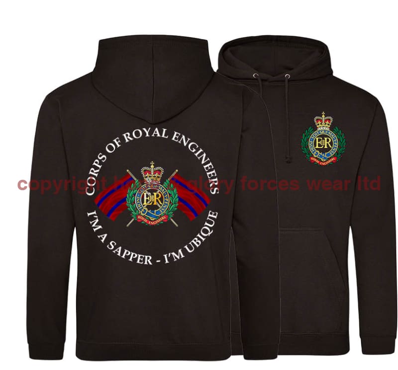 Royal Engineers I'm A Sapper Double Side Printed Hoodie