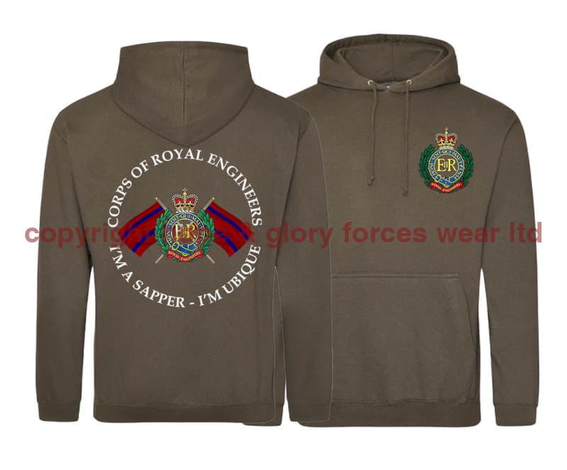 Royal Engineers I'm A Sapper Double Side Printed Hoodie