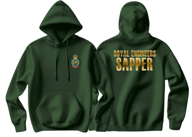 Royal Engineers Sapper Double Side Printed Hoodie