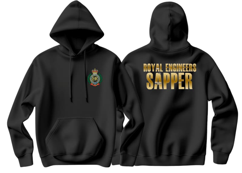 Royal Engineers Sapper Double Side Printed Hoodie