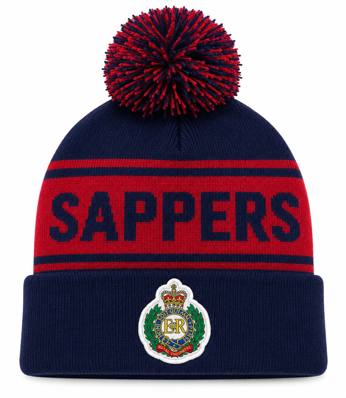 Royal Engineers Sapper Bobble Hat – Embroidered Badge