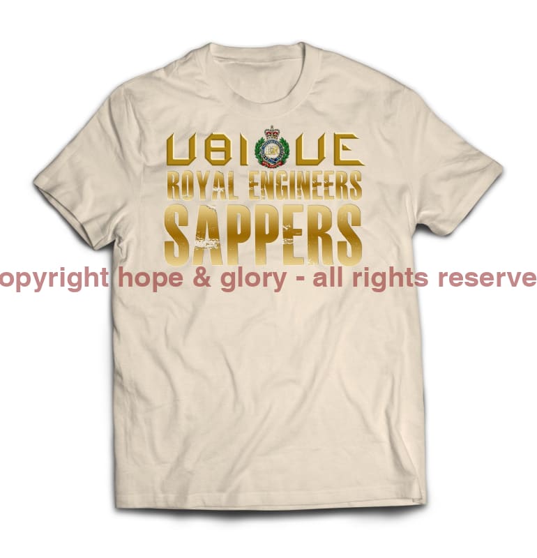 Royal Engineers Ubique Sappers Printed T-Shirt