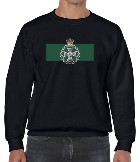 Royal Green Jackets Front Printed Sweater