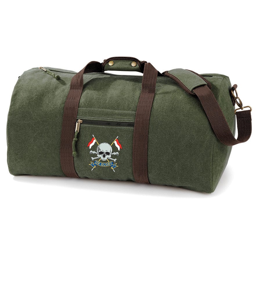Royal Lancers Vintage Canvas Holdall