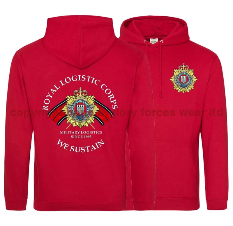 Royal Logistic Corps We Sustain Double Side Printed Hoodie