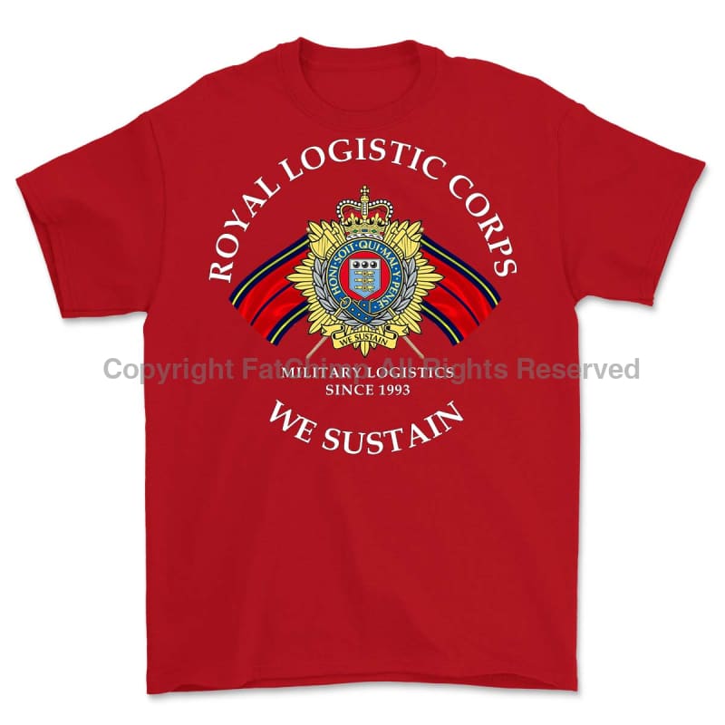 Royal Logistic Corps We Sustain Printed T-Shirt