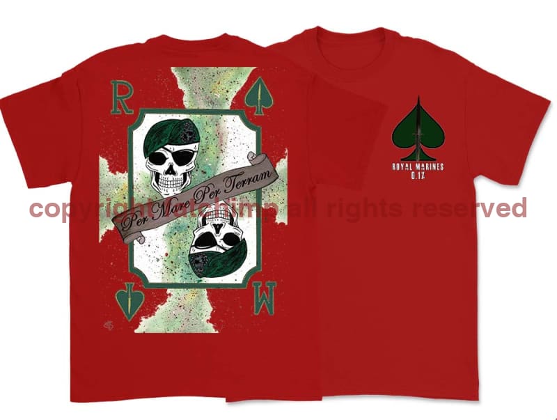Royal Marines 0.1% Double Side Printed T-Shirt