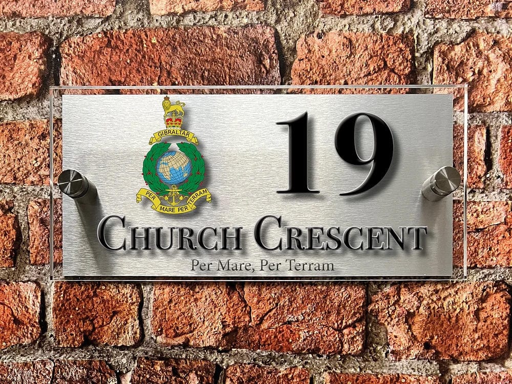 British Armed Forces Units House Sign - Choose Unit Logo