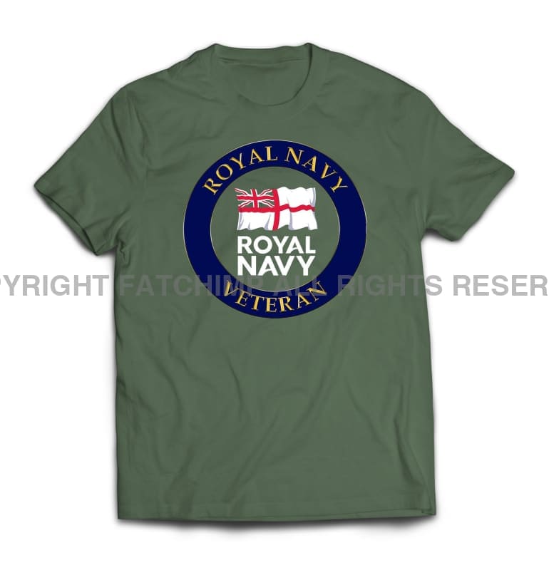 Royal Navy Veteran Printed T-Shirt