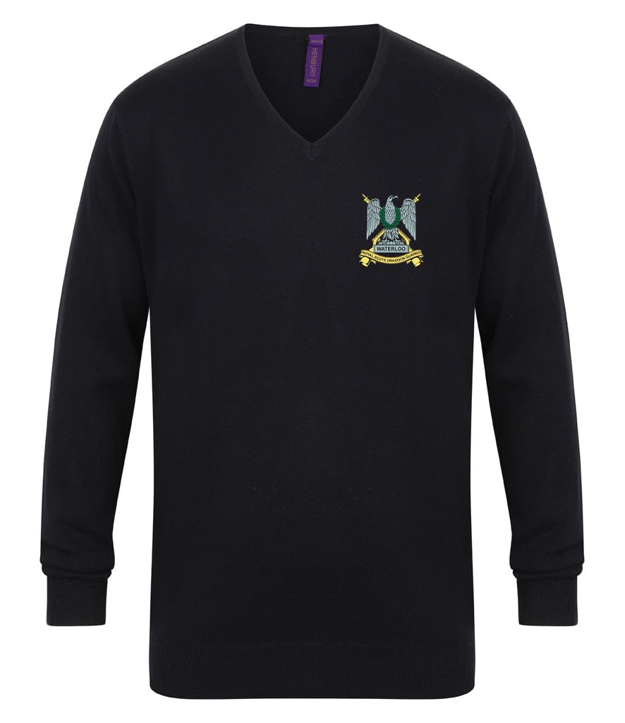 Royal Scots Dragoon Guards Lightweight V Neck Sweater
