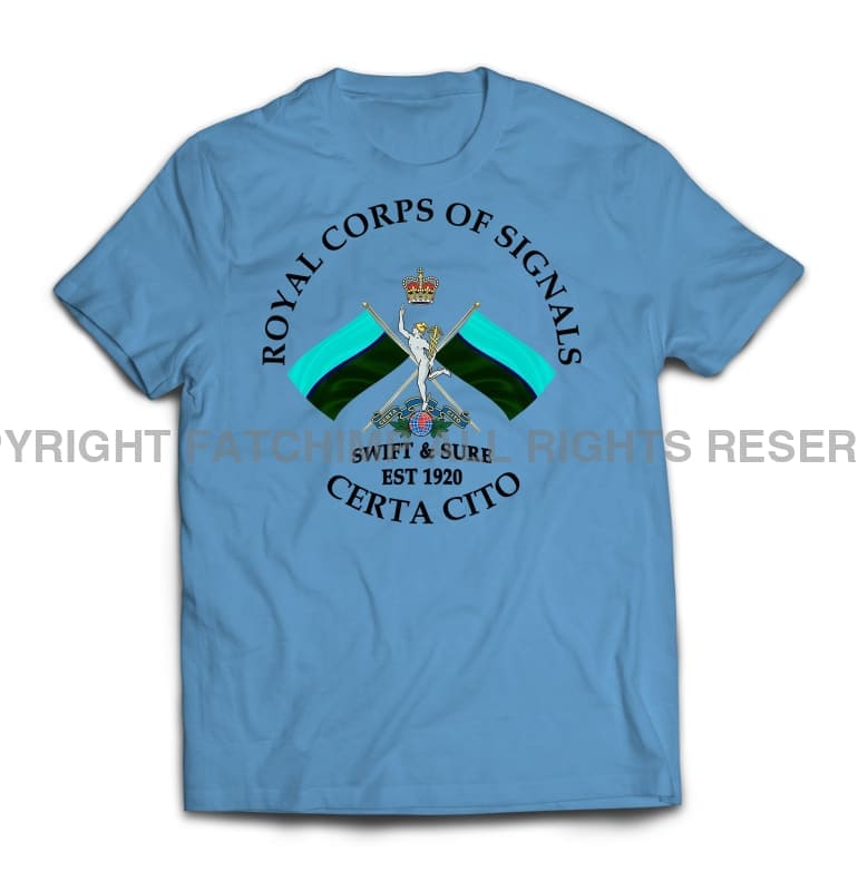 Royal Signals Swift And Sure Printed T-Shirt