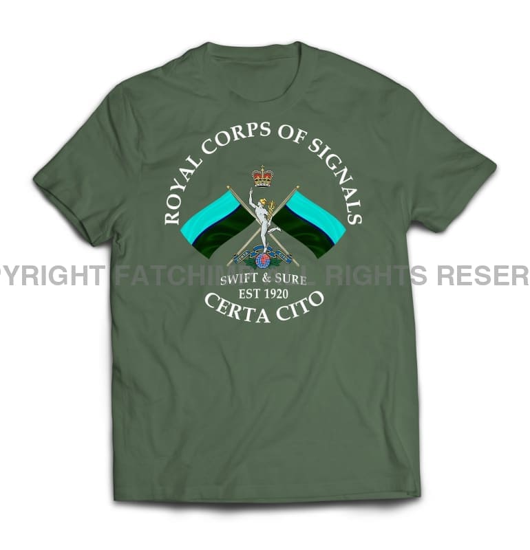 Royal Signals Swift And Sure Printed T-Shirt