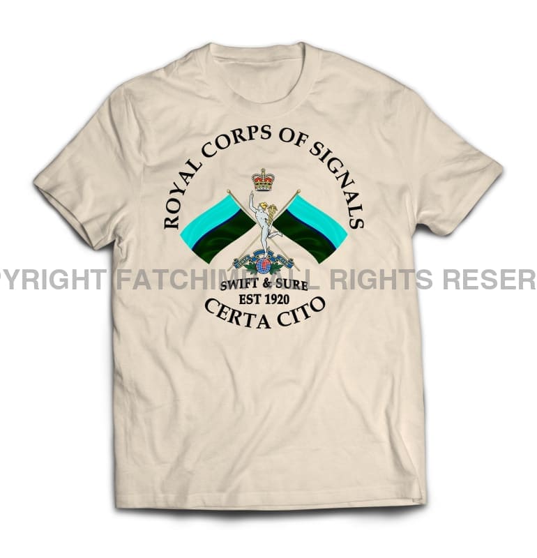 Royal Signals Swift And Sure Printed T-Shirt