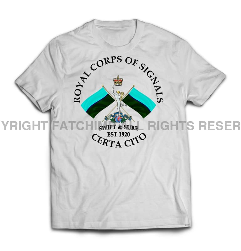 Royal Signals Swift And Sure Printed T-Shirt