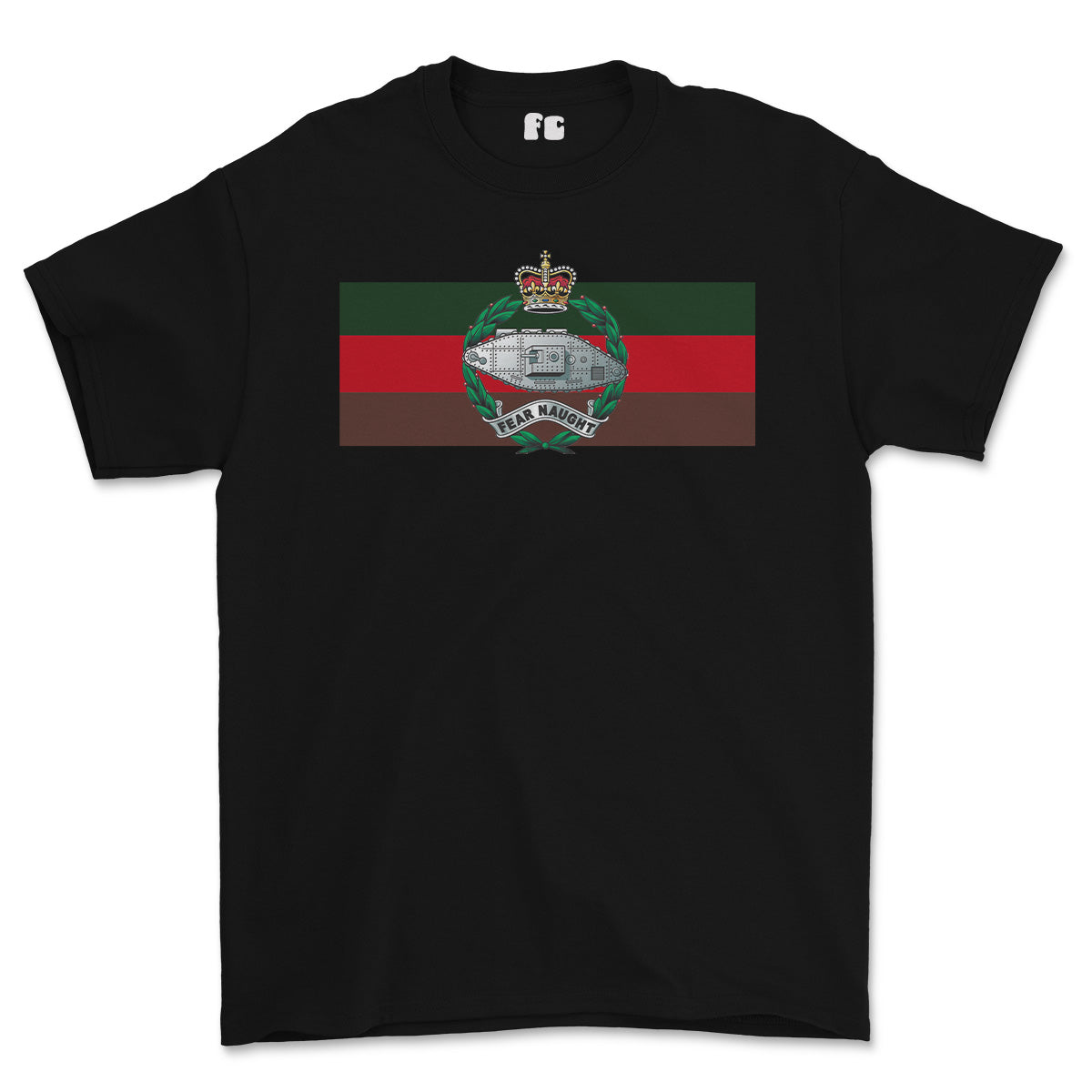 Royal Tank Regiment Colours Printed T-Shirt