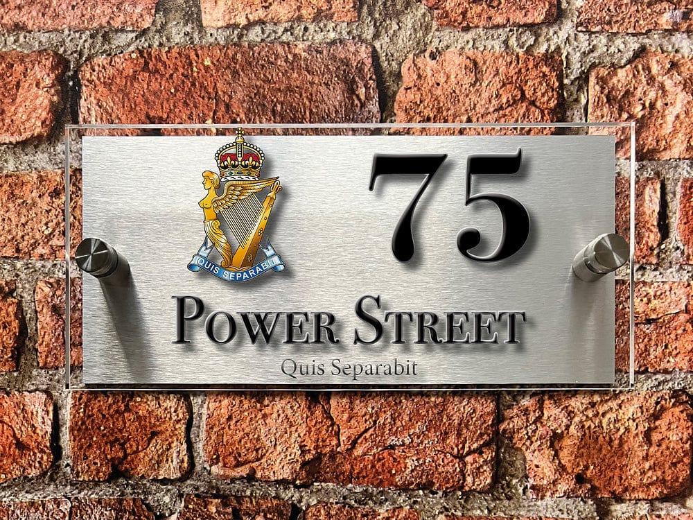 British Armed Forces Units House Sign - Choose Unit Logo