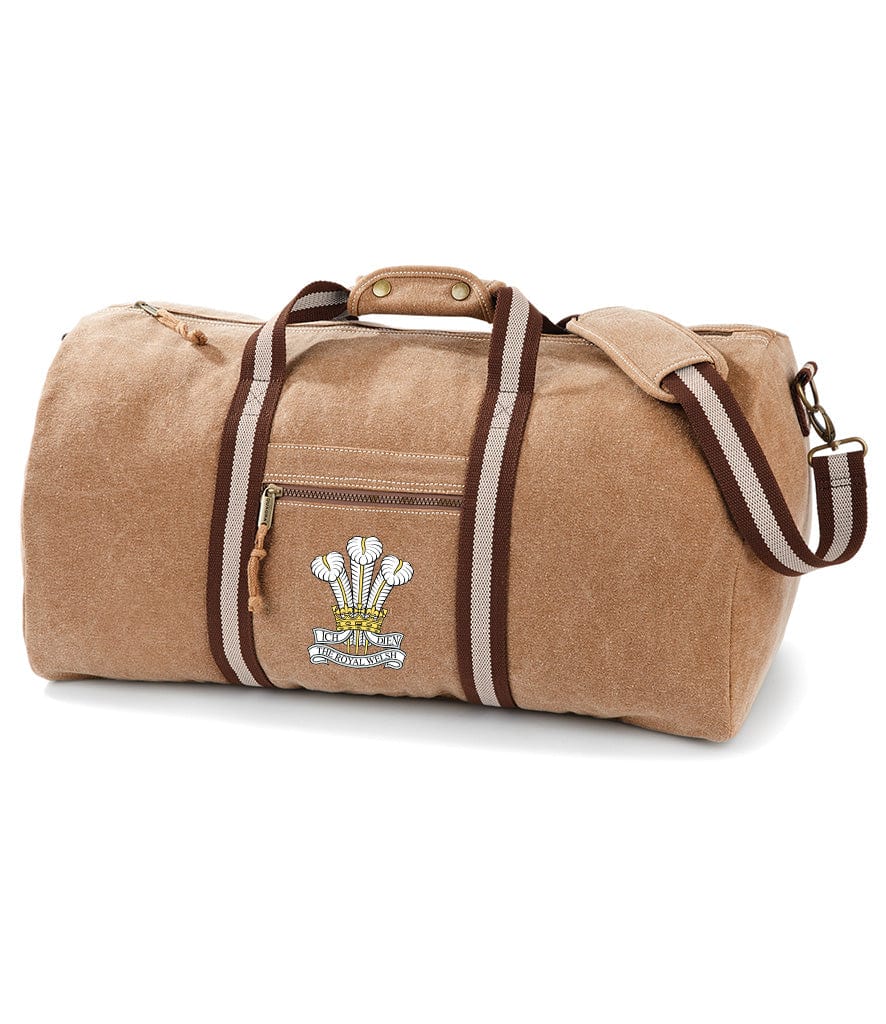 Royal Welsh Vintage Canvas Holdall