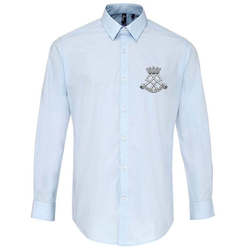 Royal Yeomanry Embroidered Long Sleeve Oxford Shirt