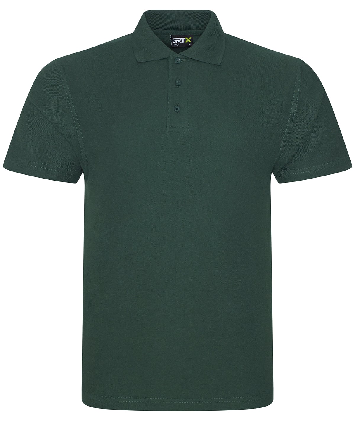 Green polo shirt on a white background