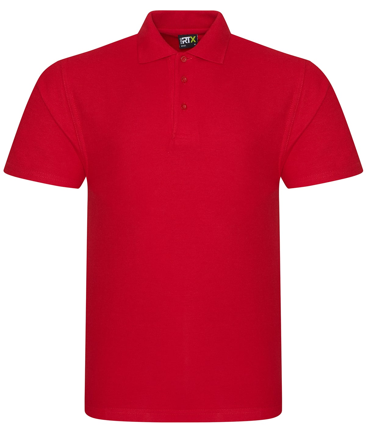 Red polo shirt on a white background