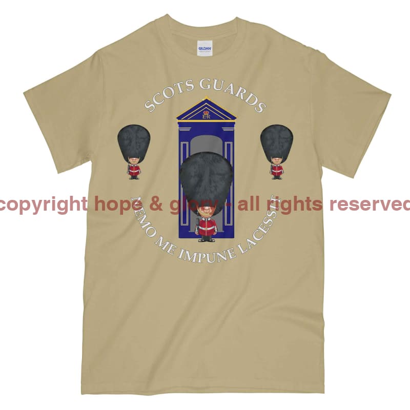 Scots Guards On Sentry Military Printed T-Shirt