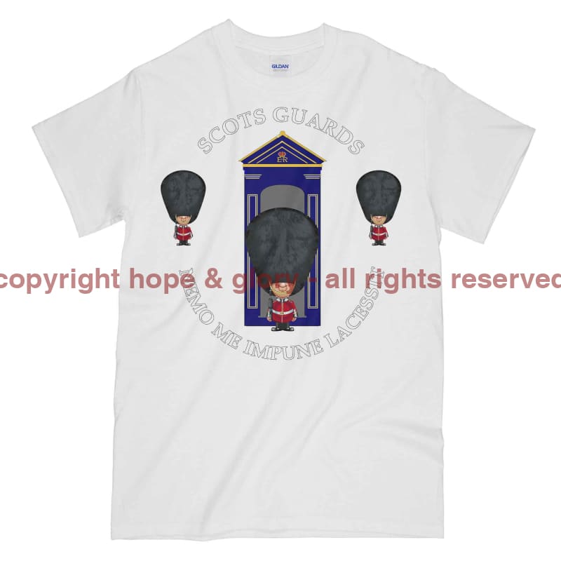 Scots Guards On Sentry Military Printed T-Shirt
