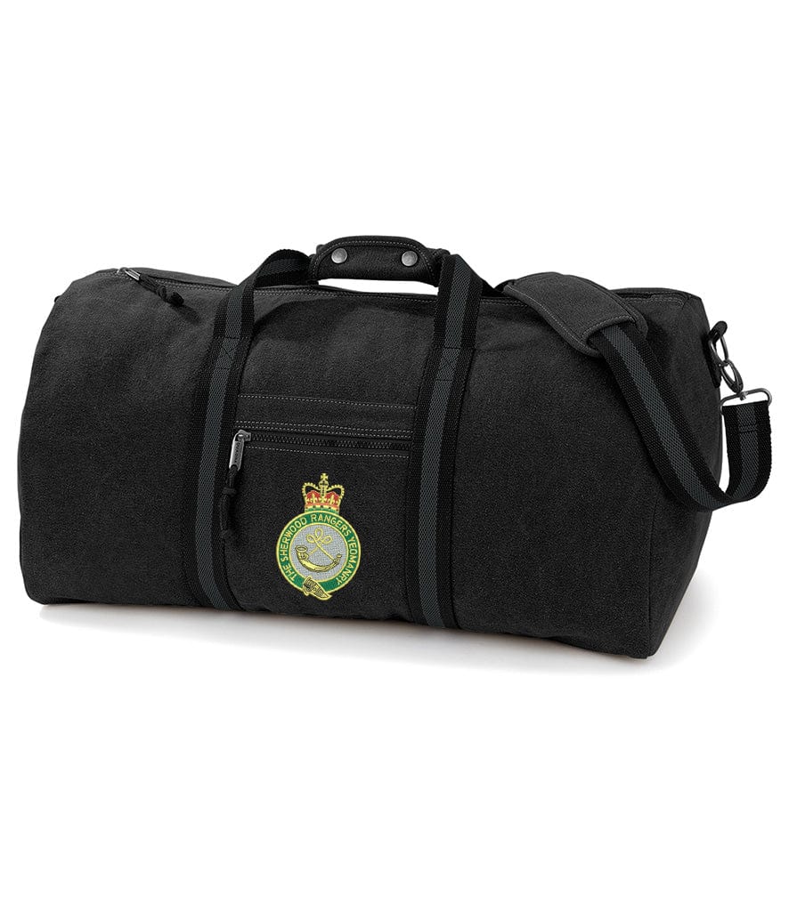 Sherwood Rangers Yeomanry Vintage Canvas Holdall