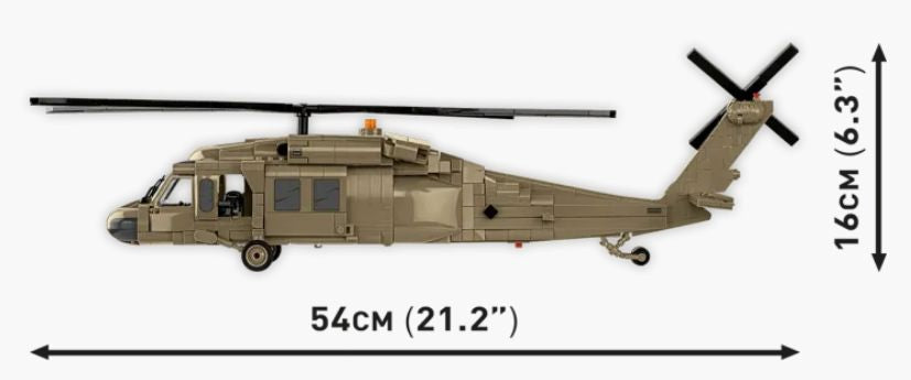 Sikorsky UH-60 Black Hawk helicopter brick model