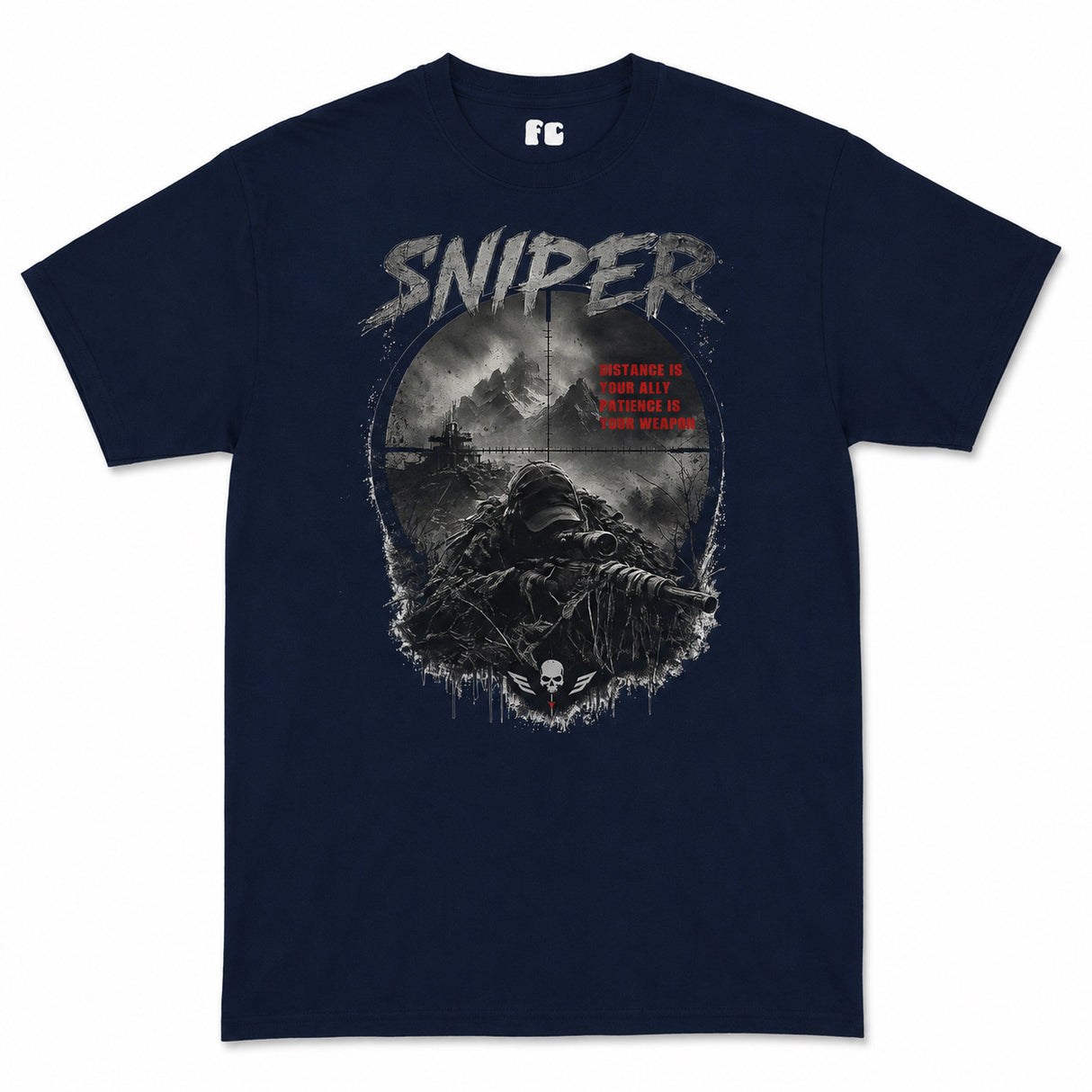 Sniper Dark Ops Printed T-Shirt