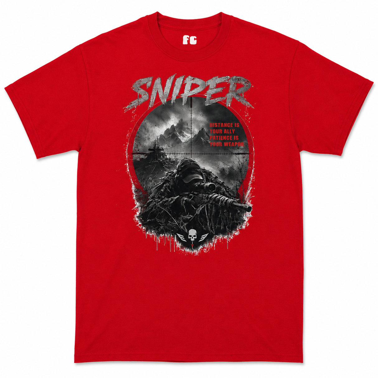 Sniper Dark Ops Printed T-Shirt