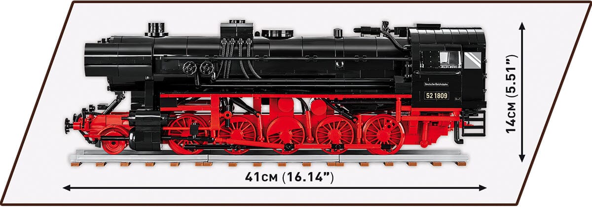 Steam Locomotive DRB Class 52 TY2 train brick model