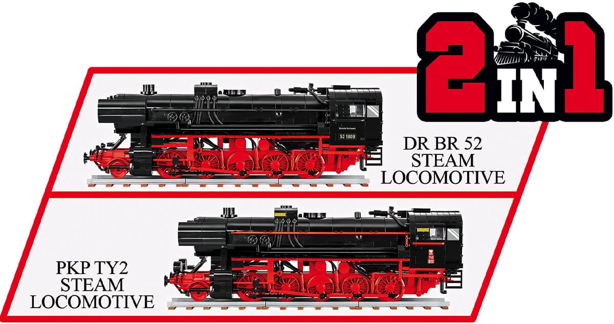 Steam Locomotive DRB Class 52 TY2 train brick model