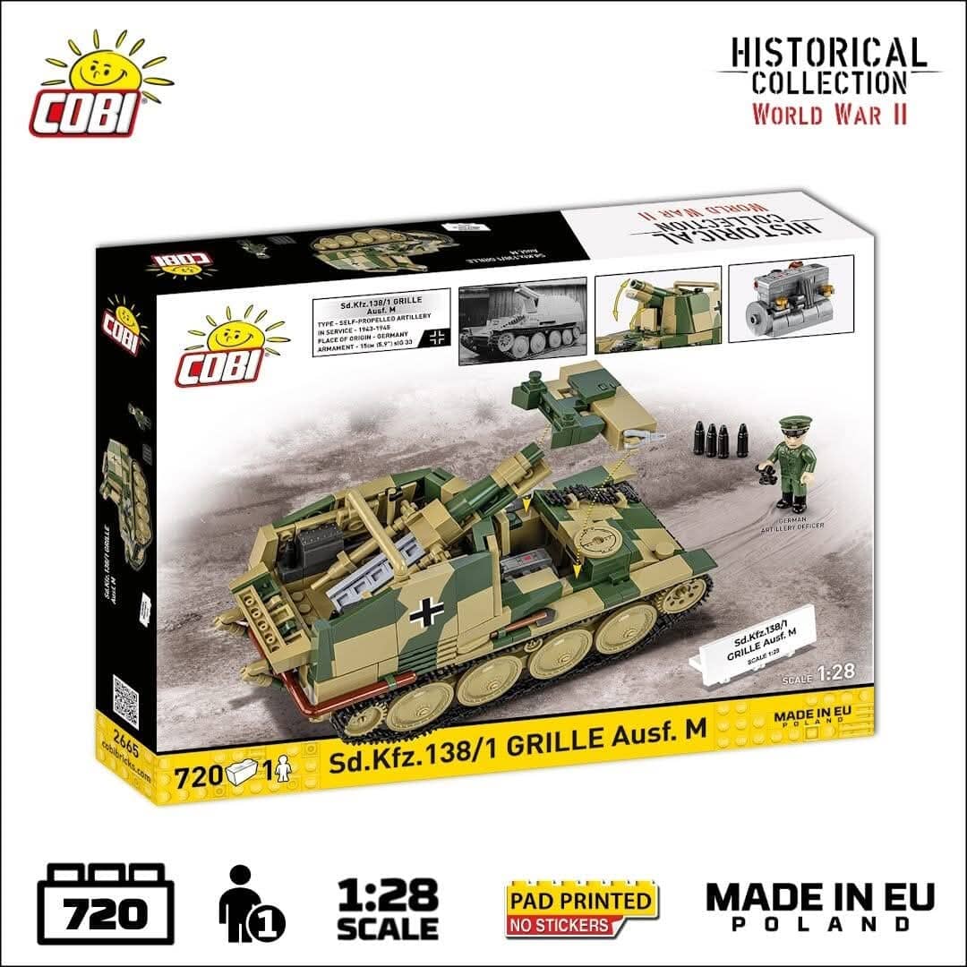 Sturmpanzer 38(t) Grille Ausf. M brick model - COBI 2665 - 720 bricks