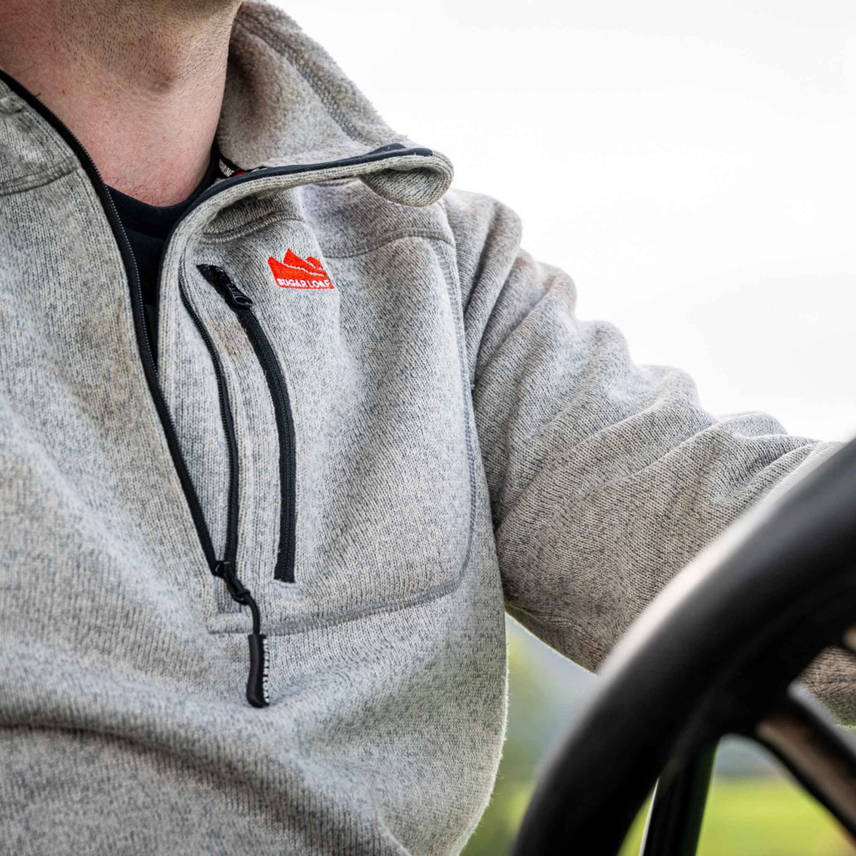 Sugar Loaf Fell Half Zip Fleece - Ash