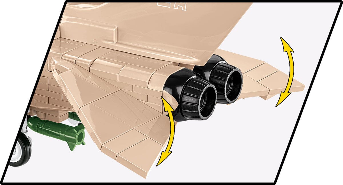 Tornado GR1 "MIG Eater" brick plane model - COBI 5854 - 527 bricks