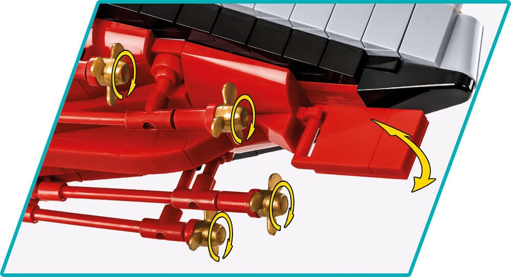 USS Arizona (BB-39) brick model battleship - COBI 4843 - 2046 bricks