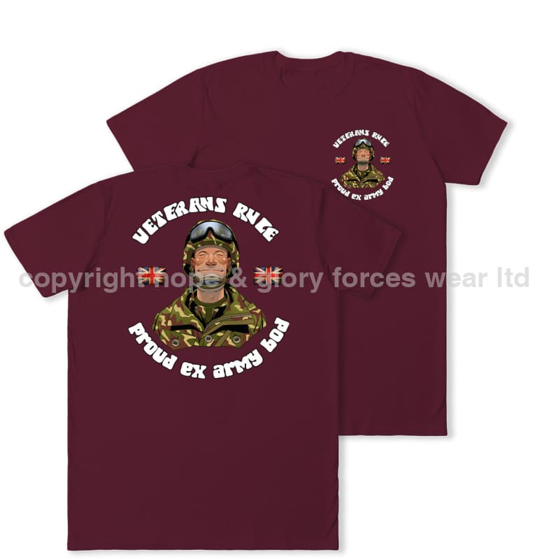 Veterans Rule 'Army Bod' Double Print T-Shirt