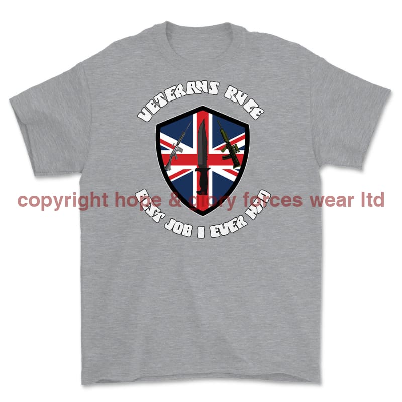 Veterans Rule 'Best Job Ever' Printed T-Shirt