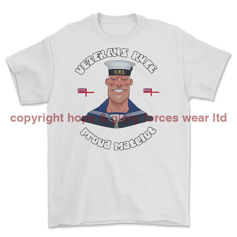 Veterans Rule 'Proud Matelot' Printed T-Shirt