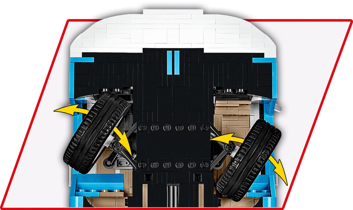 Volkswagen T2a Campervan brick model - COBI 24362 - 2300 bricks