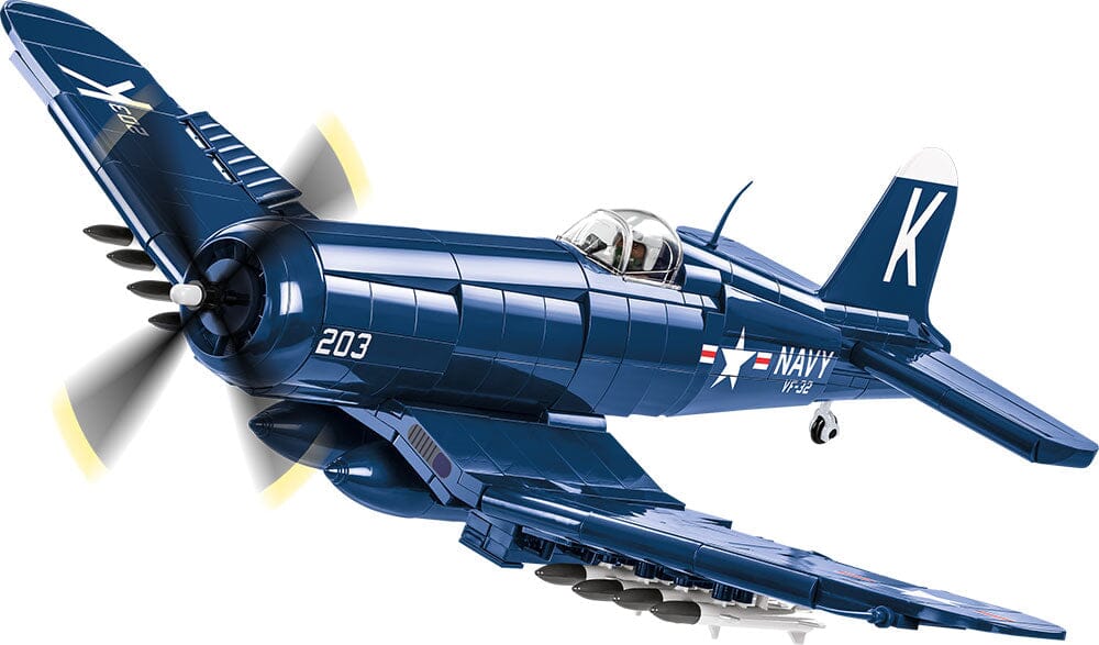 Vought F4U-4 Corsair brick plane model - COBI 2417 - 520 bricks