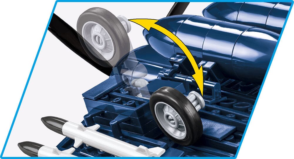 Vought F4U-4 Corsair brick plane model - COBI 2417 - 520 bricks