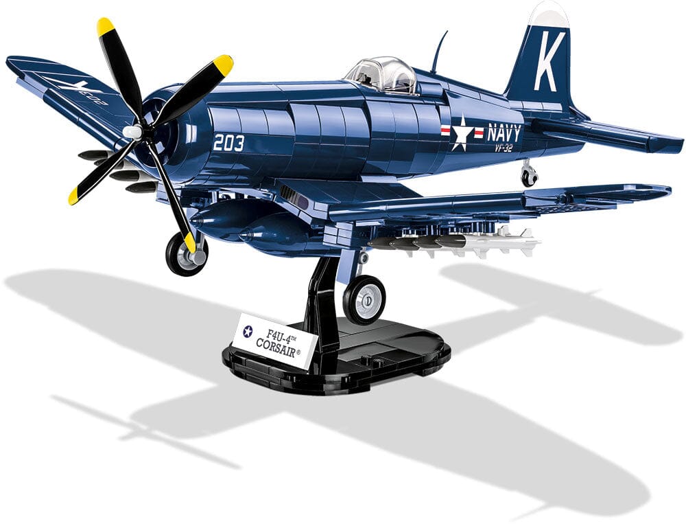 Vought F4U-4 Corsair brick plane model - COBI 2417 - 520 bricks