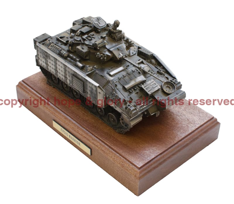 Military Statue - Warrior FV510 Infantry Fighting Vehicle Cold Cast Bronze Statue