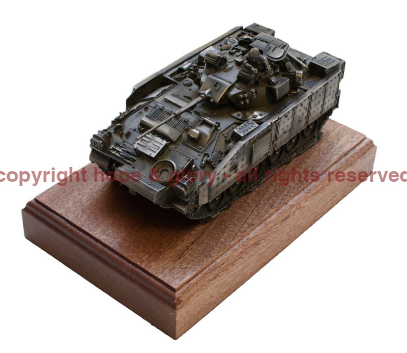 Military Statue - Warrior FV510 Infantry Fighting Vehicle Cold Cast Bronze Statue