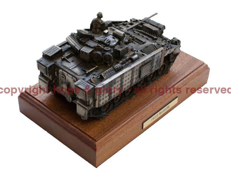 Military Statue - Warrior FV510 Infantry Fighting Vehicle Cold Cast Bronze Statue