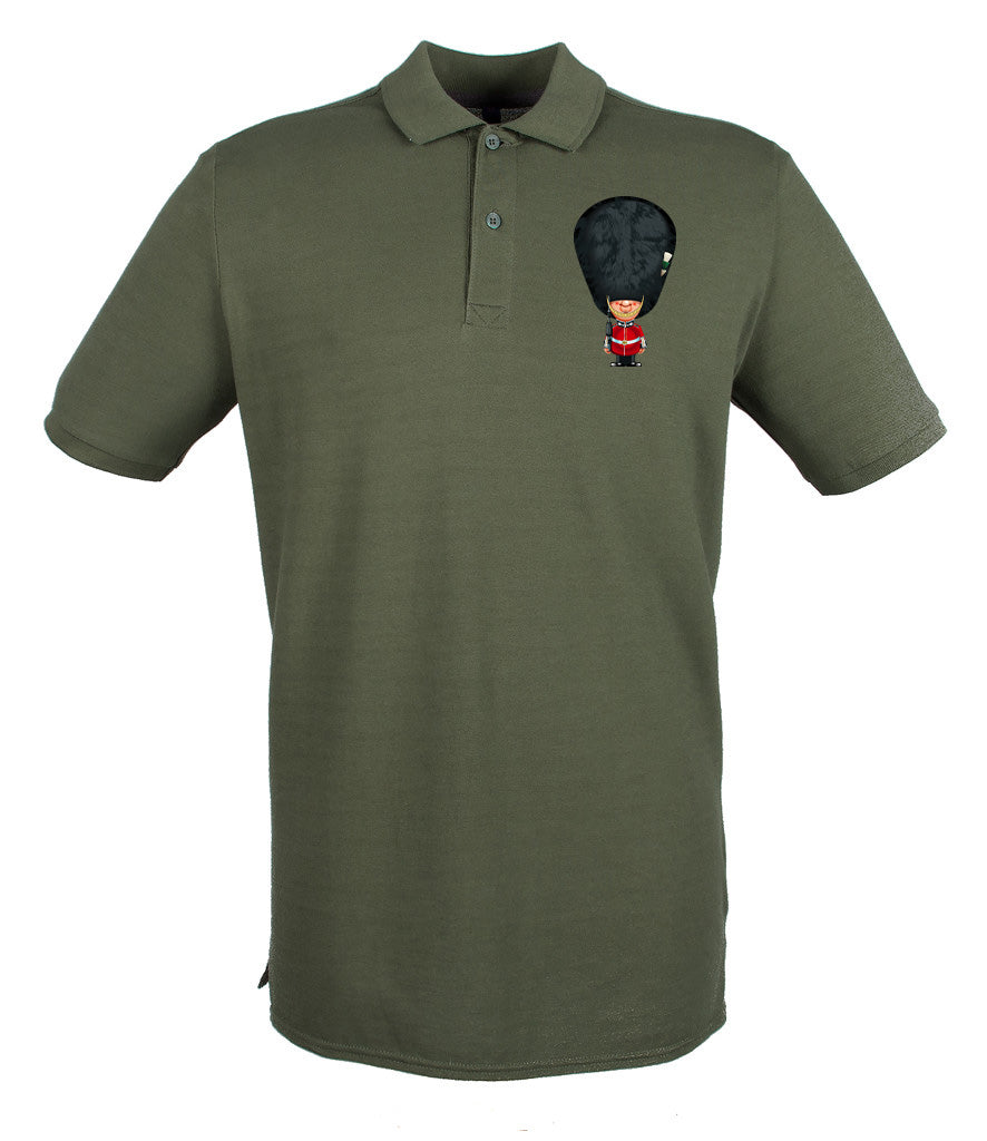 Welsh Guards On Parade Embroidered Pique Polo Shirt