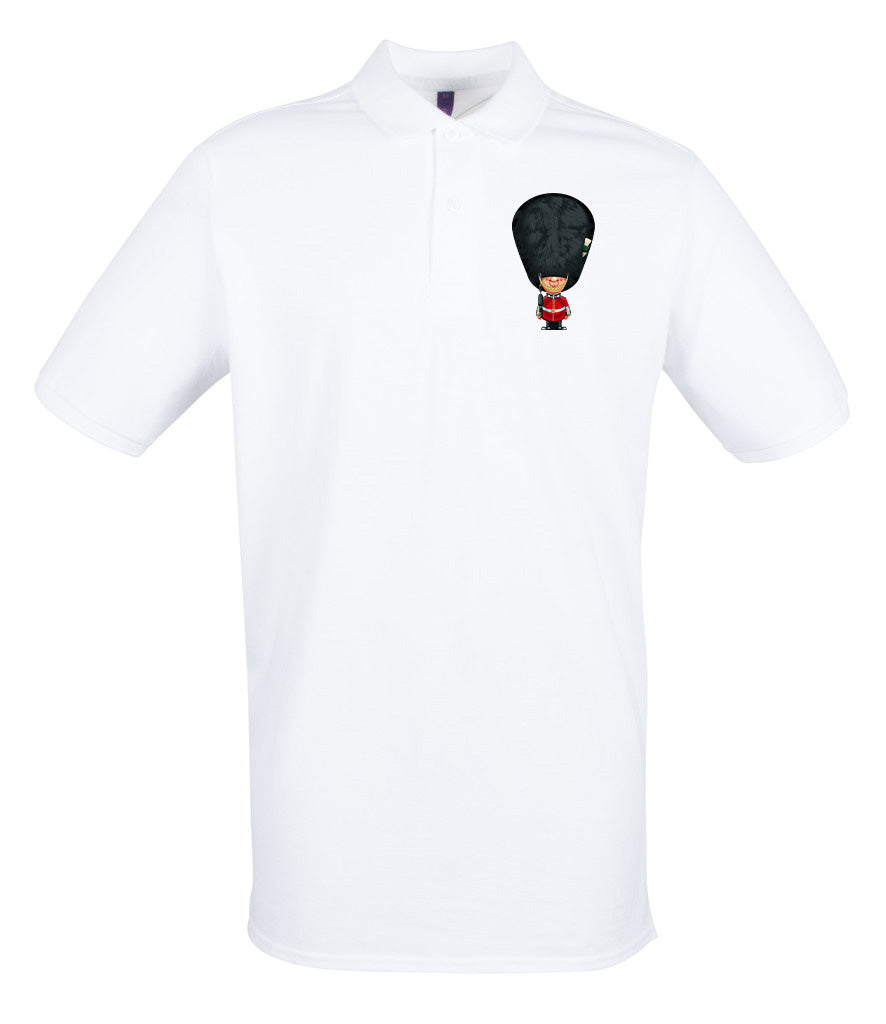 Welsh Guards On Parade Embroidered Pique Polo Shirt