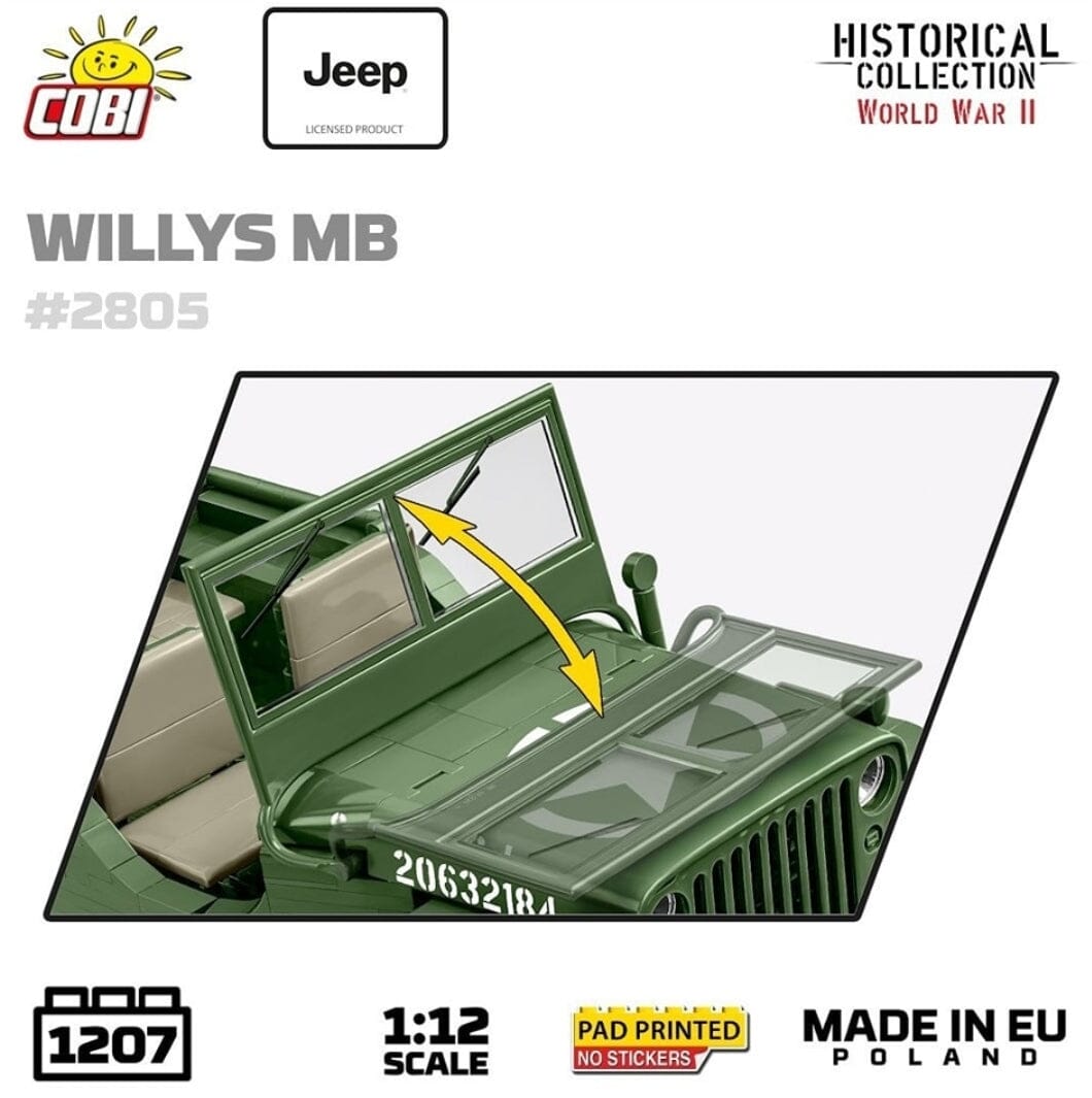Willys MB brick model Jeep