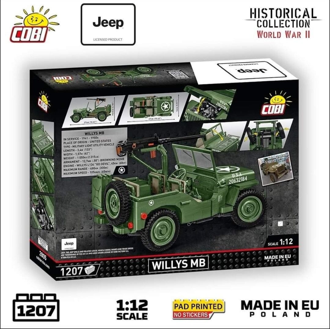 Willys MB brick model Jeep